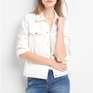 Lucky Brand Women's White Denim Jacket